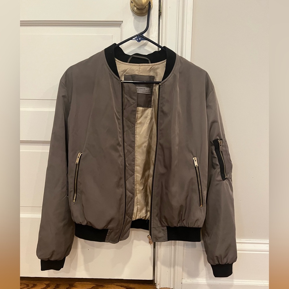 Zara zip bomber jacket size XS
